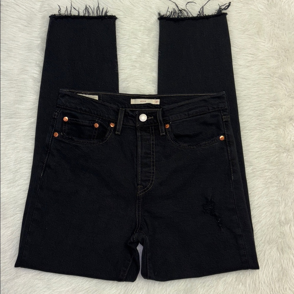 Levi's Wedgie Fit Black Denim Jeans